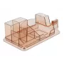 Bureau-organizer DeLOCK 18341 transparant bruin kunststof 145x250x85mm