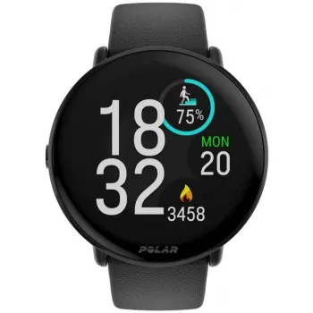 Polar Ignite 3 - sporthorloge met band - silicone - bandmaat: S/L - display 3,3 cm (1,28 inch) - 32 MB - Bluetooth - 35 g - Night Black (900106234)