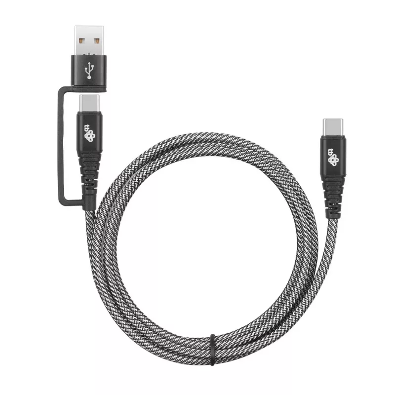USB-A-naar-C-kabel TB AKTBXKUCTOA120B 1,2 m, zwart
