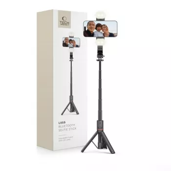 Tech-Protect L05S selfiestick standaard LED-lamp Bluetooth-afstandsbediening