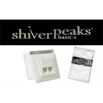 Netwerkcontactdoos ShiverPeaks BASIC-S Cat. 5e 2-poorts inbouw