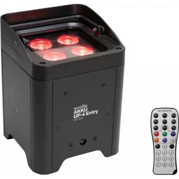 Spotlight EUROLITE AKKU UP-4 Entry QCL 41700575 batterijgevoed RGBW