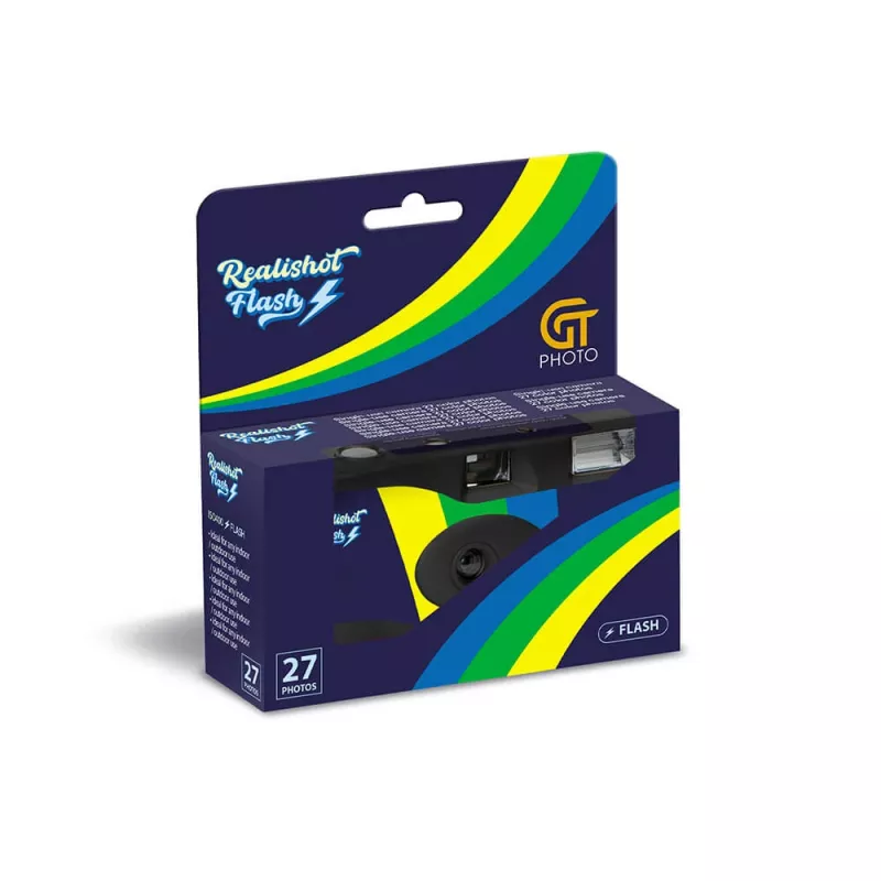 Compacte filmcamera GT Photo GT27FL 135 mm Zwart Blauw 31 mm