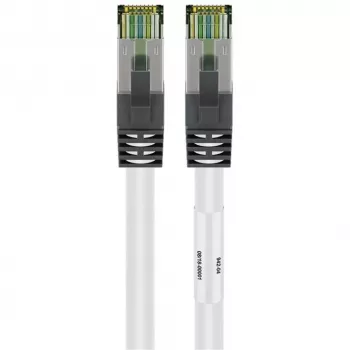 Wentronic 55127 - 5 m - Cat8.1 - S/FTP (S-STP) - RJ-45 - RJ-45 - wit