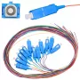 Pigtail-set SC/UPC Singlemode Extralink G.652D 900µm FTTH 1,5 m 12 stuks 12 kleuren
