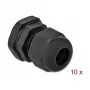 Kabelwartel DeLOCK 60196 zwart kunststof 10 stuks