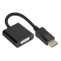 Adapter DisplayPort stekker naar DVI-I 24+5 bus, 1080P @60Hz, vergulde contacten, ca. 20cm, Good C (DP-AD10)