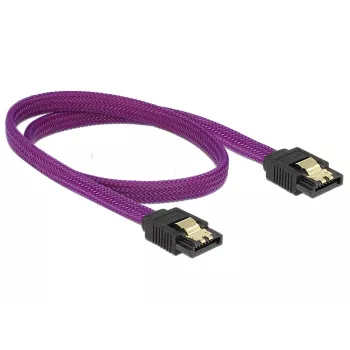 SATA-kabel DeLOCK 83691 0,5 m SATA 7-pin paars