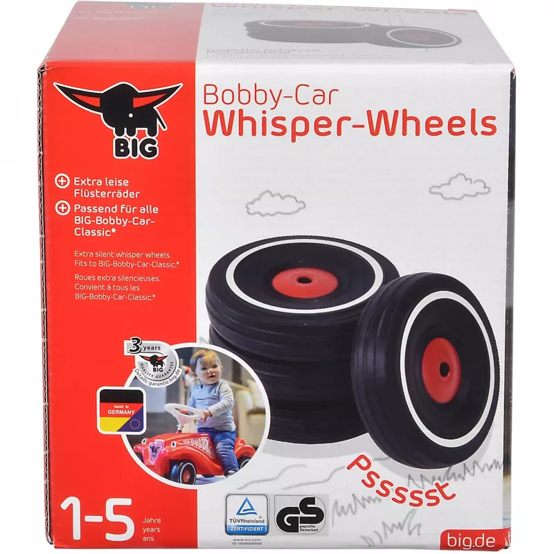 Loopauto Simba-Dickie BIG Bobby-Car Whisper Wheels, geluidsarme wielset