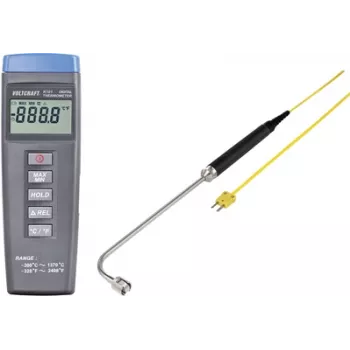 VOLTCRAFT K101 + TP 206 temperatuurmeetapparaat -200 tot +1370 °C sonde type K