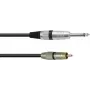OMNITRONIC adapterkabel RCA/jack 0,9 m zwart (30225118)