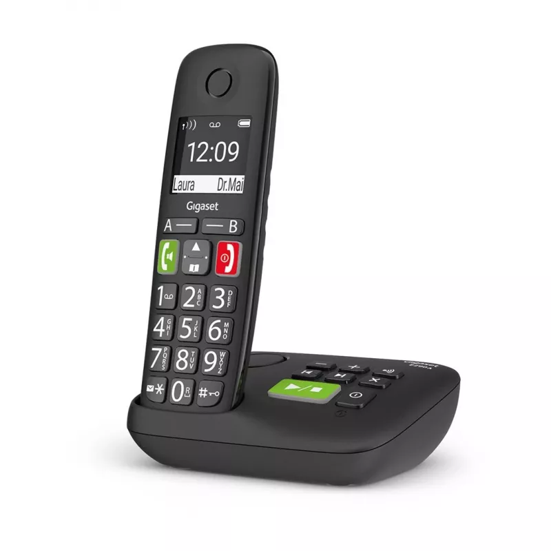 Gigaset E290A Analoog-/DECT-telefoon met nummerherkenning Zwart
