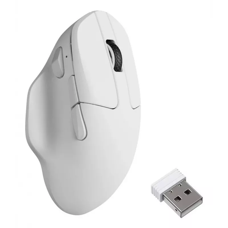 Ambidextere draadloze optische muis Keychron M7-A24 30000 DPI RF draadloos Bluetooth USB-C wit