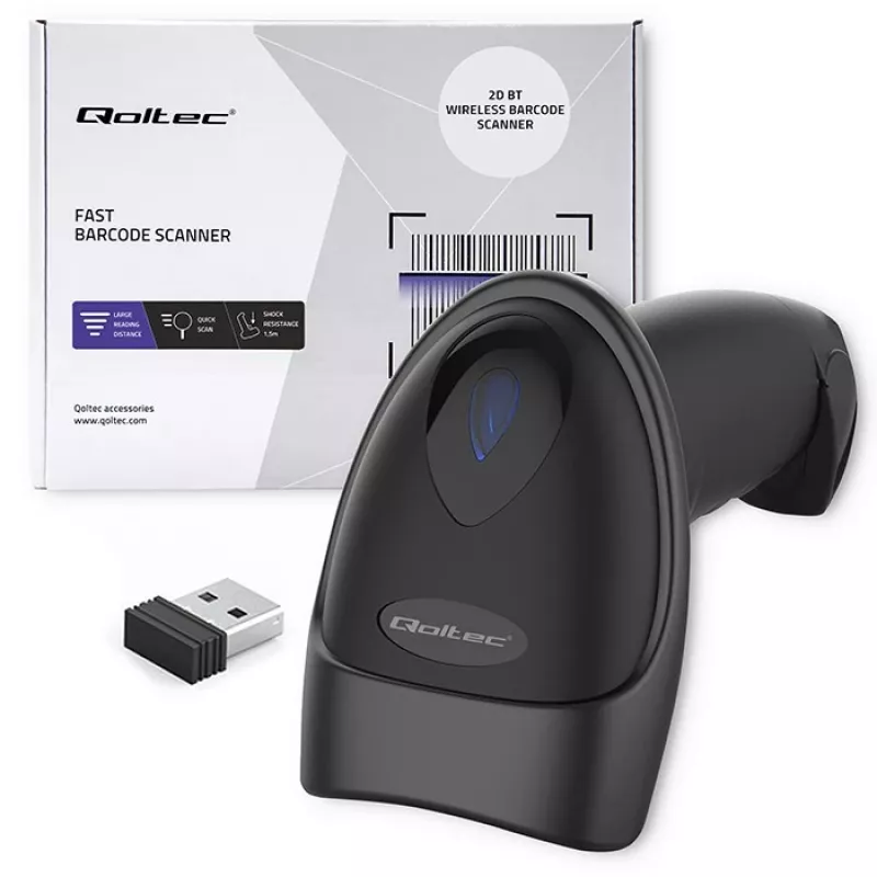 Barcodescanner QOLTEC 50880 1D/2D USB — handscanner met USB-interface