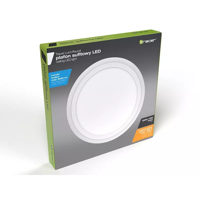 Plafondlamp TRACER TRAOSW47320 LED rond 18W 3000K