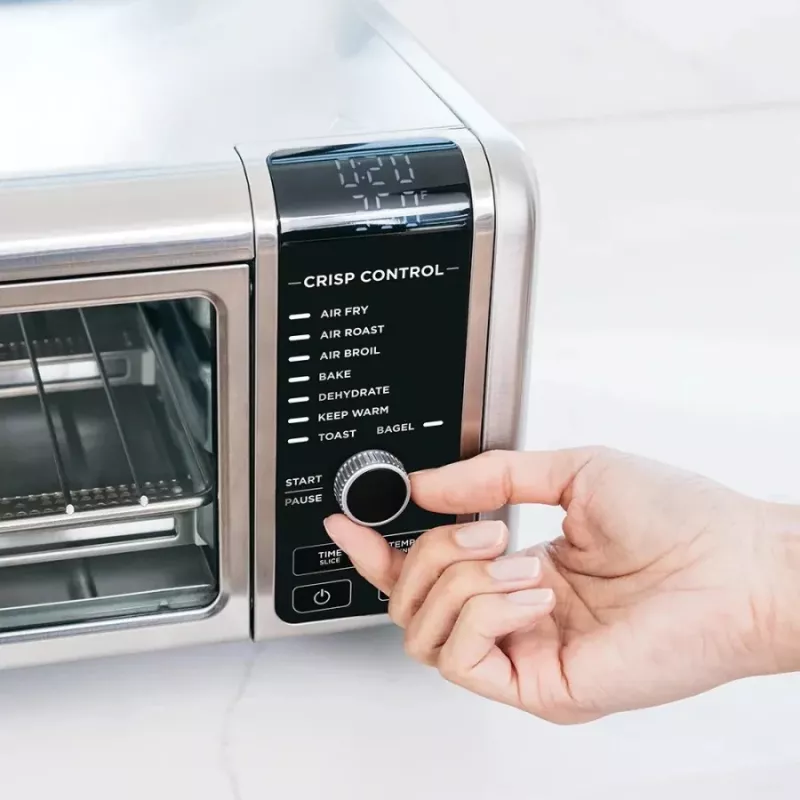 Ninja SP101 enkel 10 L losstaand 2400 W heteluchtfriteuse zwart, roestvrij staal