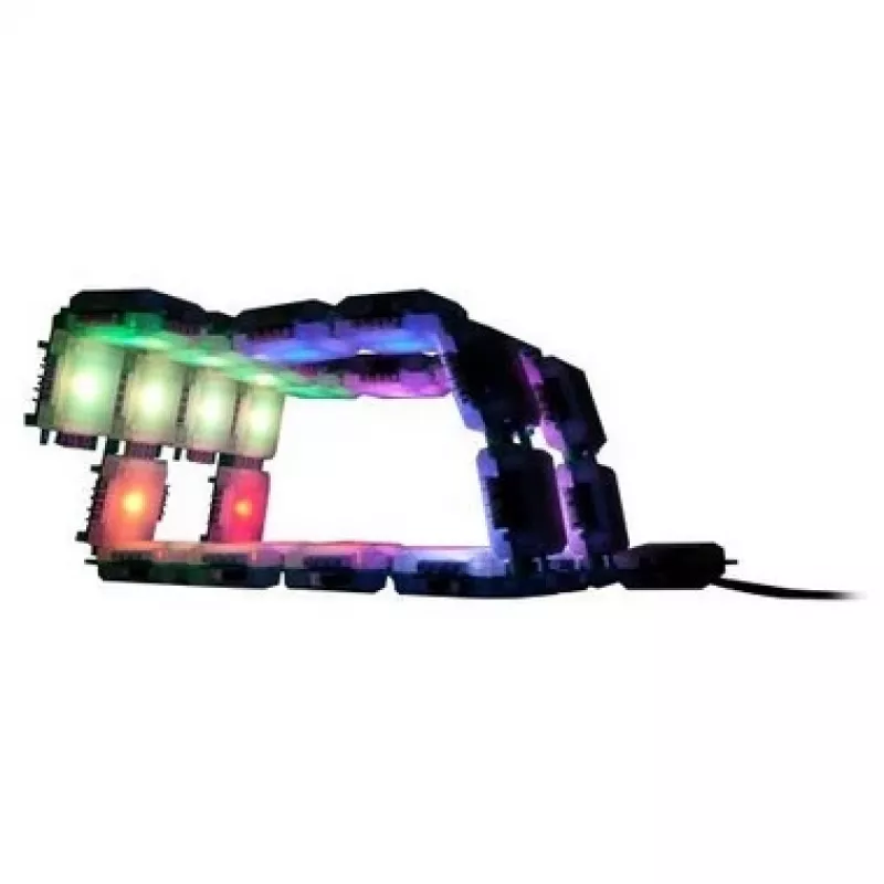 Lichtset ALLNET BrickRknowledge 7 kleuren lichtset blauw groen oranje rood warmwit geel