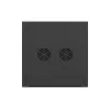 Wandmontage 19 inch-kast 6U 600x600 zwart