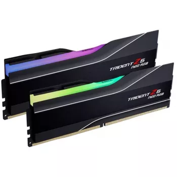 DIMM 64 GB DDR5-6000 (2x 32 GB) dual-kit, werkgeheugen zwart, F5-6000J3238G32GX2-TZ5NR, Trident Z NEO RGB, AMD EXPO