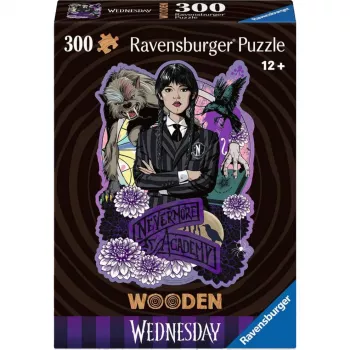 Puzzel Ravensburger Wooden Puzzle Wednesday 300 stukjes, houten stukjes, 300 stuks