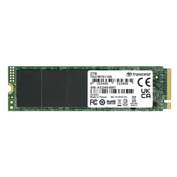 Transcend 115S - SSD - 2TB - intern - M.2 2280 (dubbelzijdig) - PCIe 3.0 x4 (NVMe) (TS2TMTE115S)