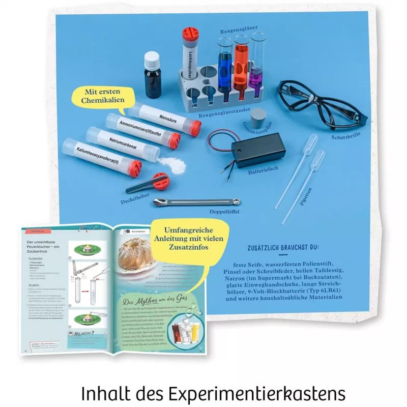 Kosmos Chemie labor C 500, experimenteerset, chemie, 9 jaar, meerkleurig