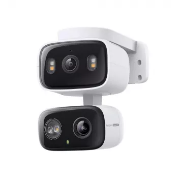 IP-beveiligingscamera TP‑LINK Tapo C246D — 3MP (2304×1296), 2,8 mm, 107,8° gezichtsveld, PTZ-dubbele lens, IP65, Wi‑Fi/Gigabit, microSD tot 512 GB
