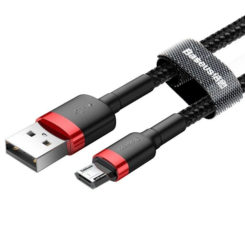 Micro-USB-kabel Baseus Cafule 1,5A 2m (rood & zwart)