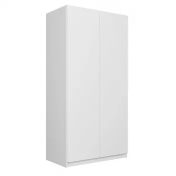 Top e shop SD-90 BI kledingkast, 2-deurs slaapkamerkast, witte corpus, 7 legplanken