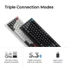 Mechanisch toetsenbord Keychron Q1 Ultra 8K — 75% layout, USB + RF draadloos + Bluetooth, RGB, zwart