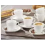 Esmeyer espressokopjesset 6 stuks, model 433-214, porseleinen demitasse-kopjes voor espresso