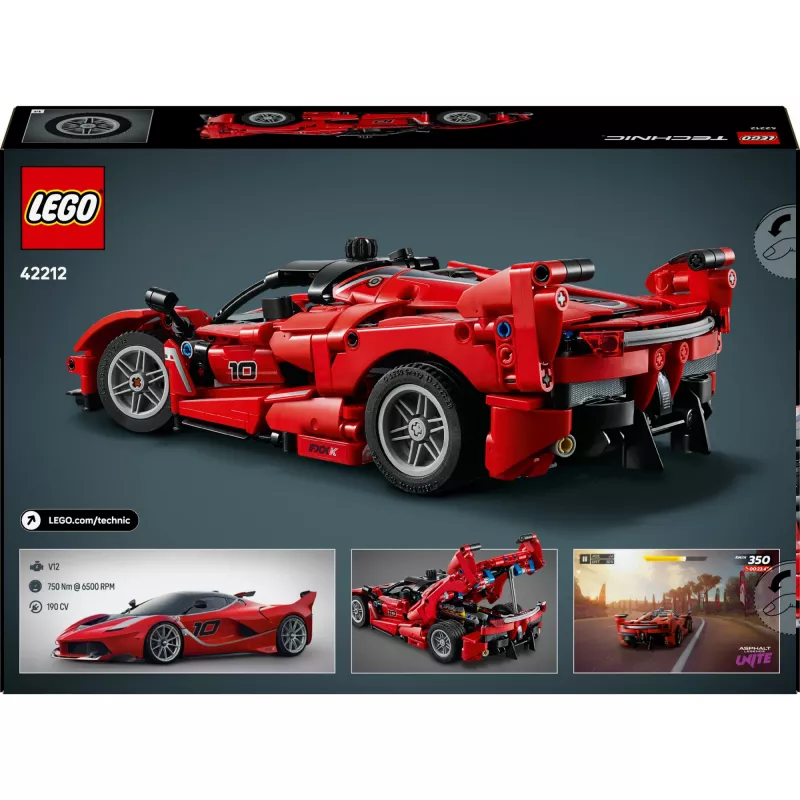LEGO Technic Ferrari FXX K model schaal 1:10, 897 onderdelen, vanaf 10 jaar