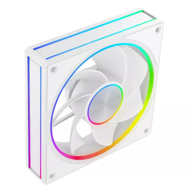 Behuizingsventilator MODECOM VOLCANO LOOP 120 ARGB Reverse Fan wit 120 mm, PWM, 400–1400 RPM