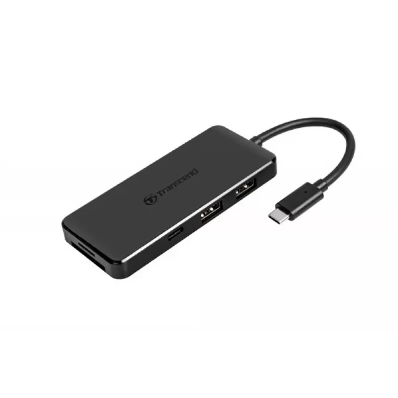Transcend HUB5C USB 3.2 Gen 2 (3.1 Gen 2) Type-C zwart