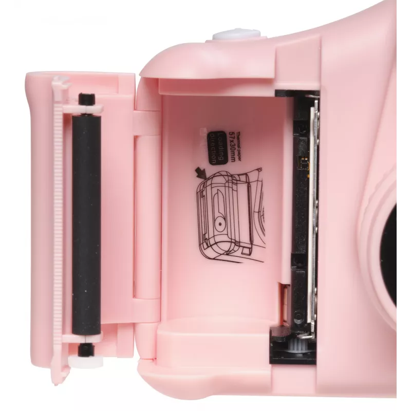 Denver KPC-1370P digitale kindercamera met thermische printer, 2,8 inch LCD, 48 MP, 1440p-video, roze