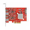 Uitbreidingskaart DeLOCK PCI Express x4 naar USB 10 Gbit/s 2x Type-A 2x Type-C