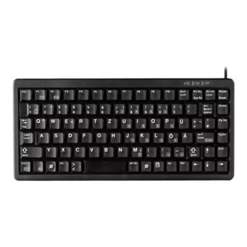 CHERRY Compact, combo (USB + PS/2), DE toetsenbord kantoor USB + PS/2 QWERTY zwart