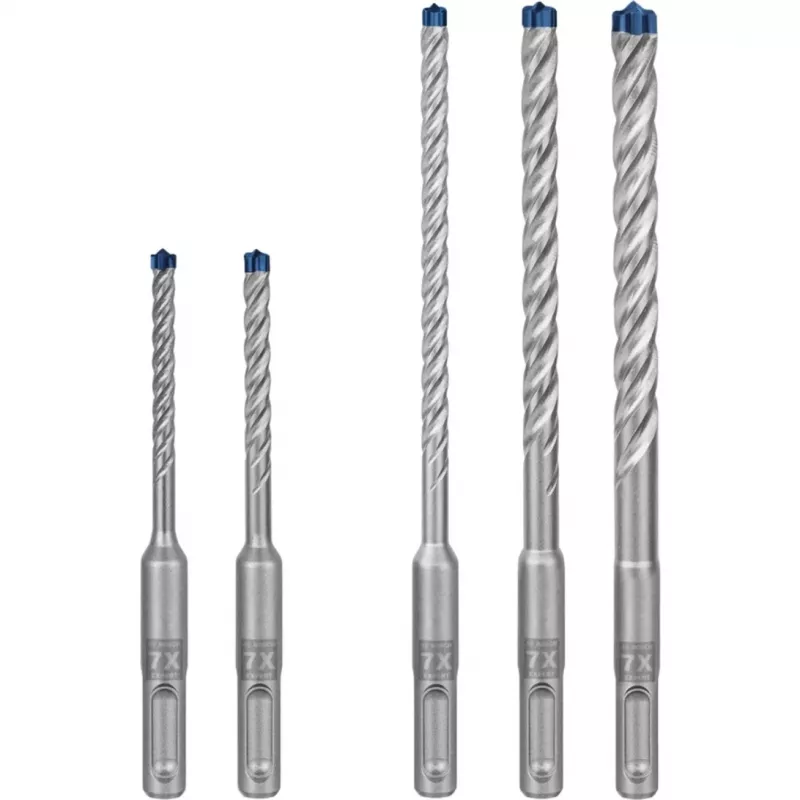 Bosch Expert SDS-plus-7X hamerboorset, 5 stuks, 5/6/8/10 mm