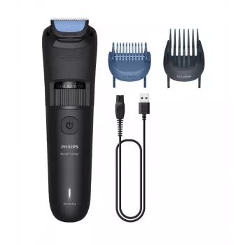 Philips baardtrimmer 3000 Serie BT3620/15 - 40 lengte-instellingen, afgeronde messen