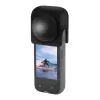 PULUZ siliconen lensbescherming voor Insta360 X4 / X5 (zwart)