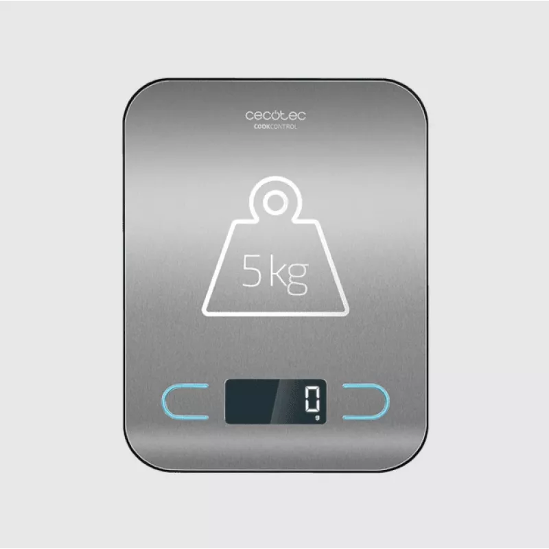 Cecotec keukenweegschaal | CookControl | maximale belasting 5 kg | verdeling 1 g | LCD-display