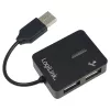 USB-hub LOGILINK UA0139 – 4-poorts USB 2.0, 480 Mbit/s, zwart