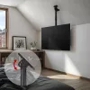 Plafond-tv-beugel MACLEAN MC-112B, max. draaglast 60 kg, kantelbaar en draaibaar