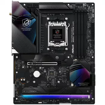 Moederbord ASRock Phantom Gaming B850 Riptide WiFi — AMD B850, socket AM5, ATX, DDR5, 4x M.2, Wi-Fi 7, 2.5Gb LAN
