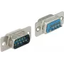 Connector Sub-D 9 pin DELOCK 65881 — blauw/zilver, 31×15×12.5 mm