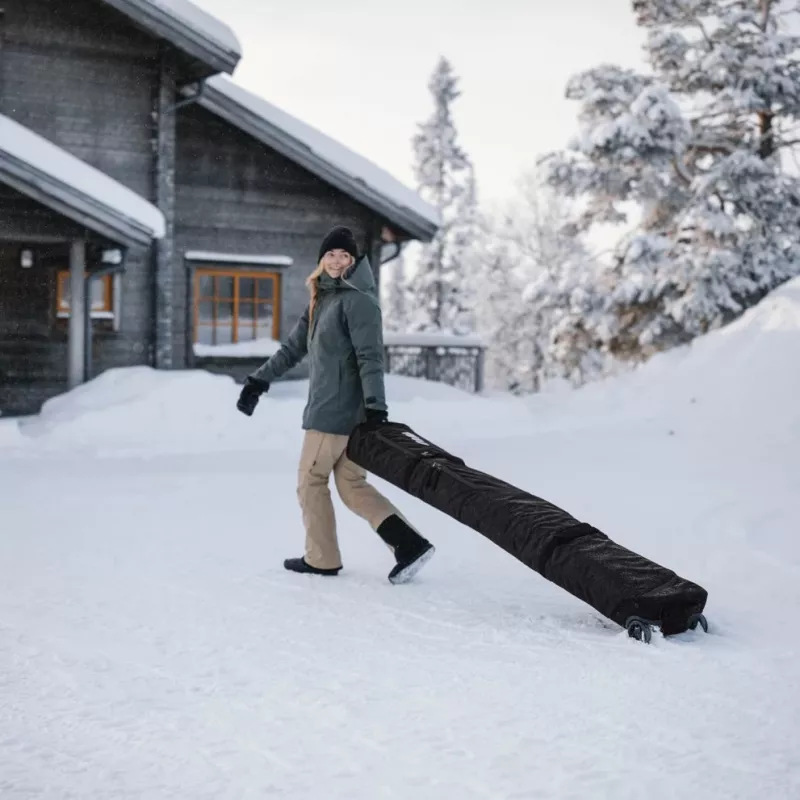 Thule 5176 Roundtrip rollende snowboardtas 165 cm zwart