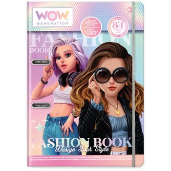 Creatieve set Kids Euroswan Fashion Book WoW Generation WOW00054 — knutselset voor kinderen