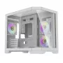 Darflash FT418 computerbehuizing + 6 aRGB-ventilatoren (wit)