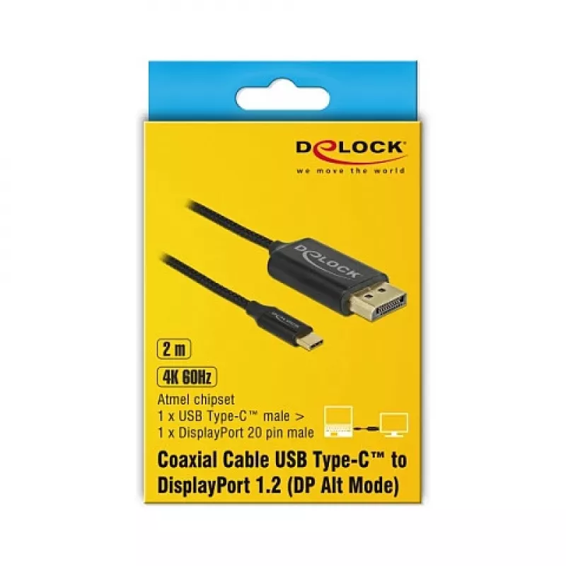Videokabeladapter DeLOCK 84904 USB Type-C naar HDMI 1m zwart