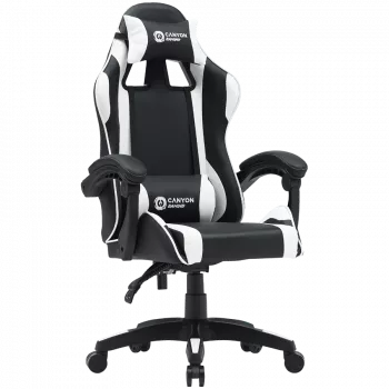 Gamingstoel CANYON Core SGCH2 — zwart/wit, ergonomisch ontwerp, in hoogte verstelbaar